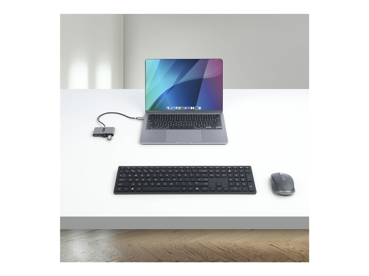 StarTech.com 4-Port USB-C Hub with 100W Power Delivery Pass-Through Charging, 2x USB-A + 2x USB-C, 5Gbps, USBC Hub w/ 1ft (30cm) Long Cable, Portable Laptop USB Type-C to USB-A/C Hub - USB 3.0 Expansion Hub (5G2A2CPDB-USB-C-HUB) - rozbočovač - 4 porty – foto 7