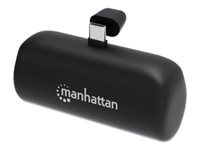 Manhattan Powerbank 5000mAh 10Watt 1xUSB-C Sort