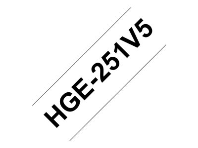 4977766684637 - Schriftbandkassette HGE251V5 24mmx8m sw auf ws 4977766684637 P-Touch 5 Stück