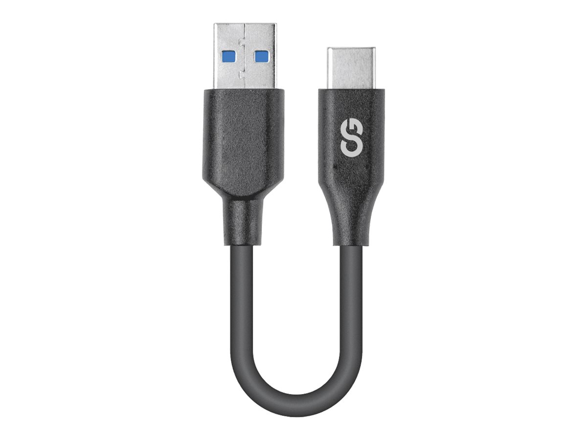 LOGiiX USB-A to USB-C Cable - Black -15cm