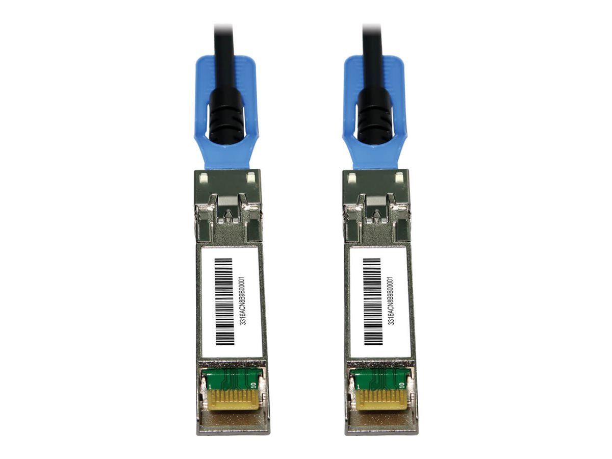 Eaton Tripp Lite Series SFP28 to SFP28 25GbE Passive Twinax Copper Cable (M/M), SFP-H25G-CU1M Compatible, Black, 1 m (3.3 ft.)