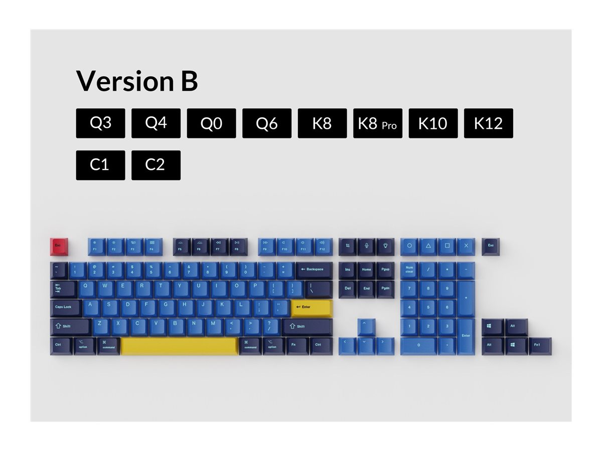 Keychron keycap set OEM dye-sub PBT version Product shot Front 79800