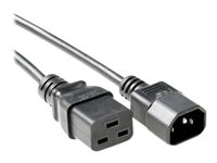 MicroConnect Strøm IEC 60320 C19 Strøm IEC 60320 C14 Sort 50cm Strømkabel