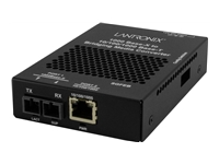 Lantronix SGFEB Series - Convertisseur de média à fibre optique - 1GbE - 10Base-T, 100Base-TX, 1000Base-T, 1000Base-SX 