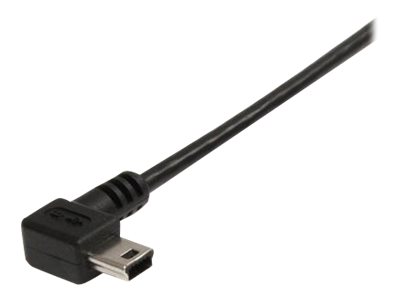 StarTech.com 6 ft. (1.8 m) Right Angle USB to Mini USB Cable - USB 2.0 A to Right Angle Mini B - Black - Mini USB Cable (USB2HABM6RA)