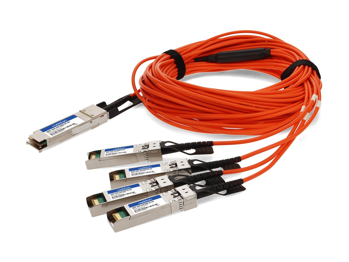MSA & TAA COMP AOC 20M40G-AOC QSFP+/4XSFP+ 850NM MMF