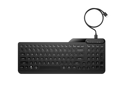 HP 400 Backlit Wired Keyboard (P)