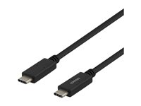 DELTACO USBC-1501M USB Type-C kabel 1m Sort