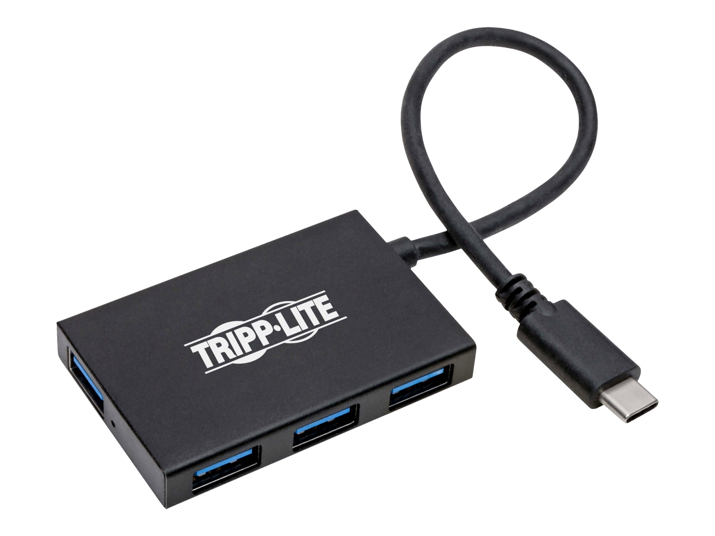 Tripp Lite USB C Hub 4-Port USB-A Compact USB 3.1 Gen 1 Portable Aluminum Housing Thunderbolt 3 Compatible 5 Gbps