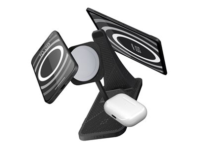 Modular - Wireless charging stand - 3-in-1 + AC po