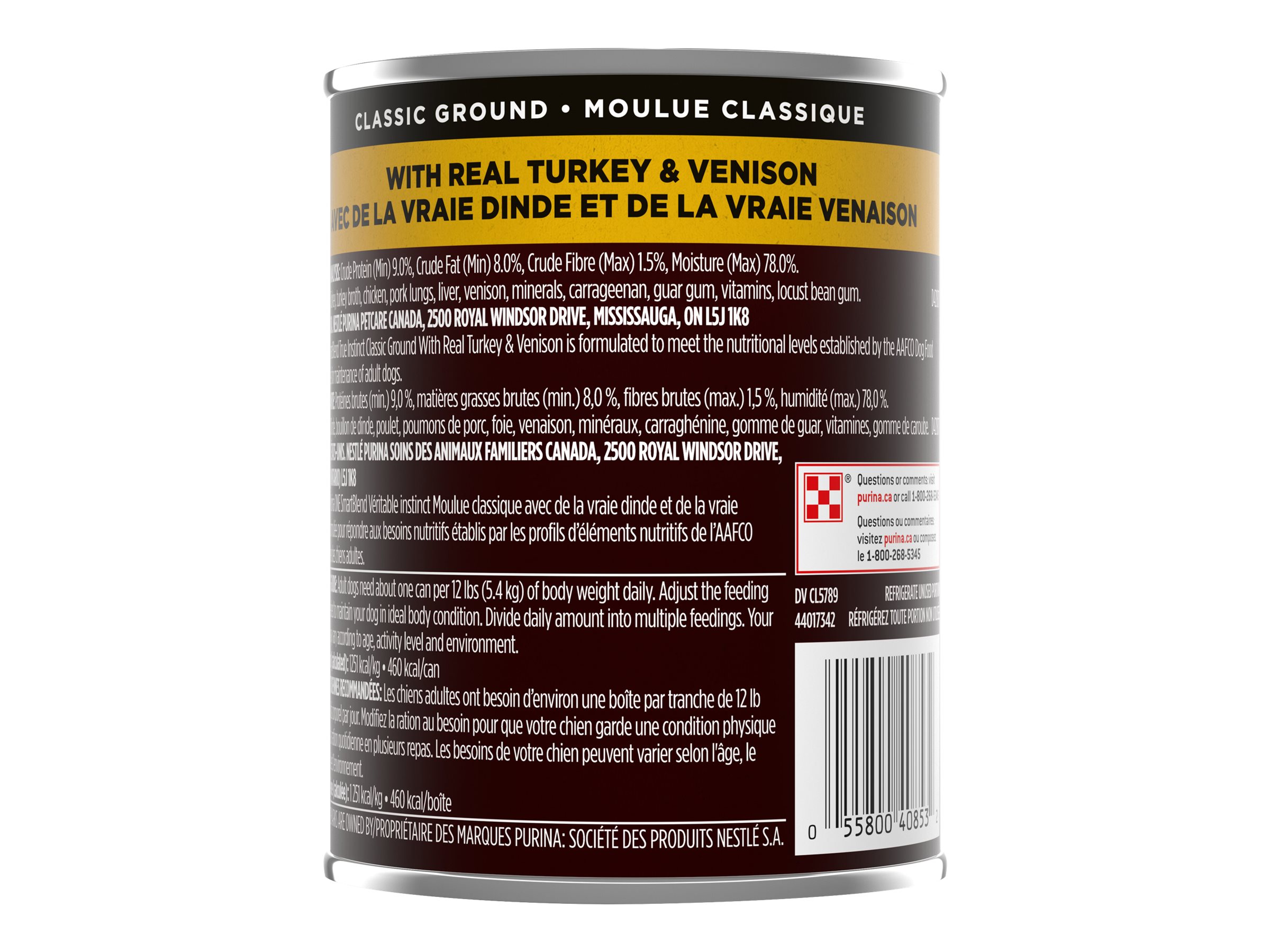 Purina ONE Smartblend Dog Food - Turkey/Venison - 368g