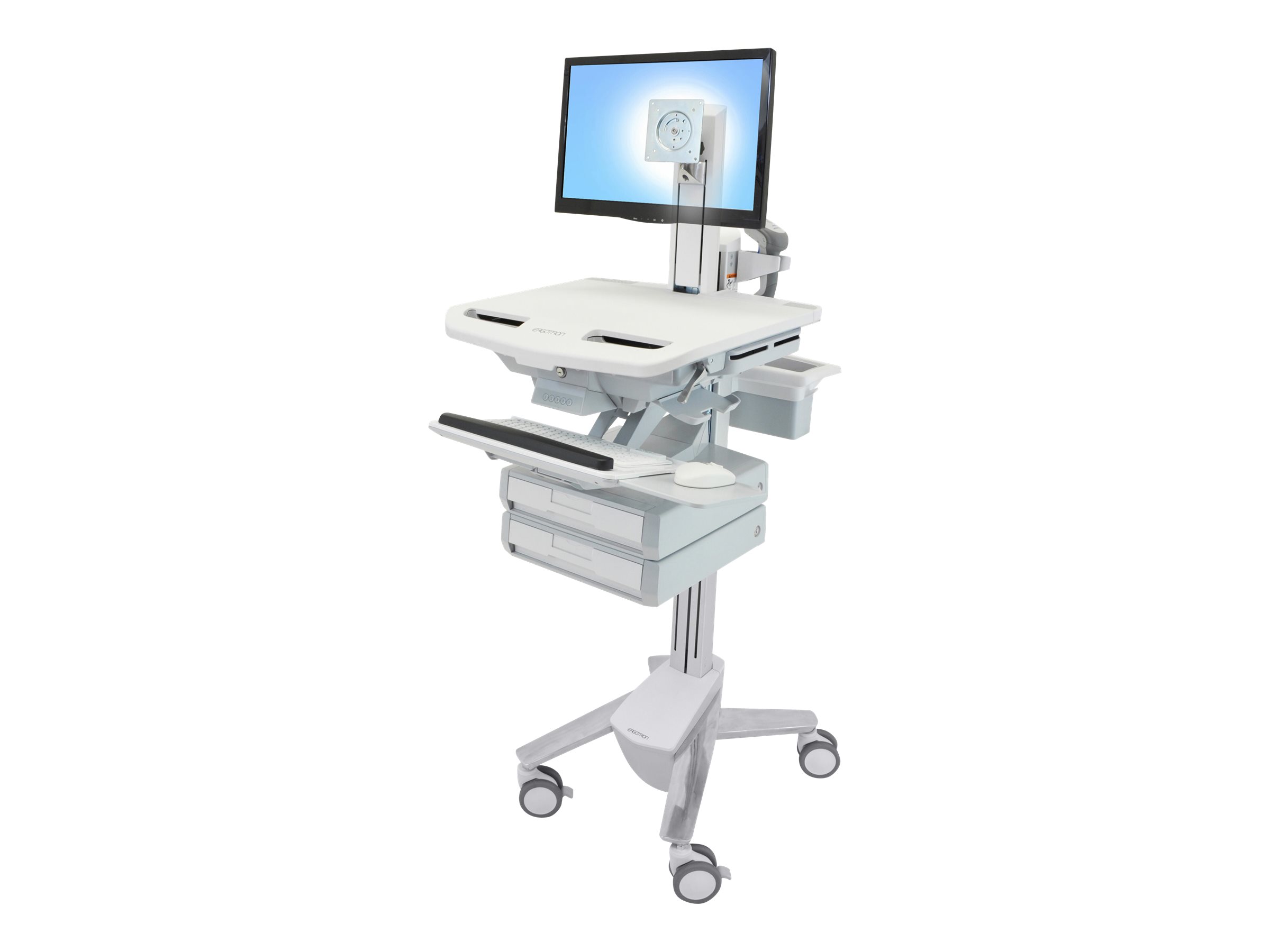 Ergotron StyleView - Cart for LCD display / keyboard / mouse / CPU / notebook / scanner (open architecture)