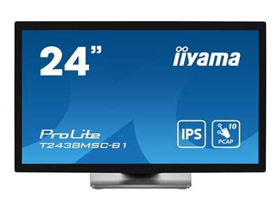 IIYAMA 60.5cm (23,8) T2438MSC-B1 16:9 M-Touch HDMI+DP+USB retail - T2438MSC-B1