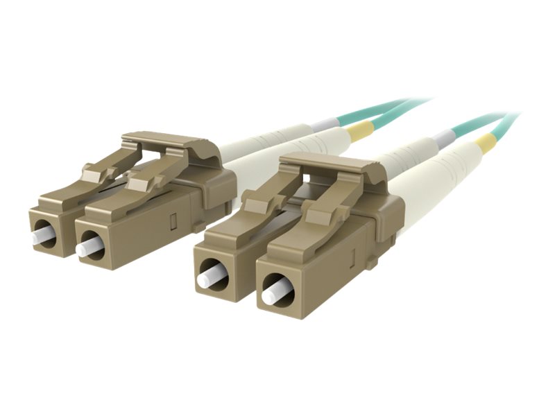 Belkin 3M Fiber Optic Cable; 10GB Aqua Multimode LC/LC Duplex, 50/125 OM3