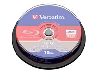 Verbatim - 10 x BD-RE - 25 GB 2x - spindle