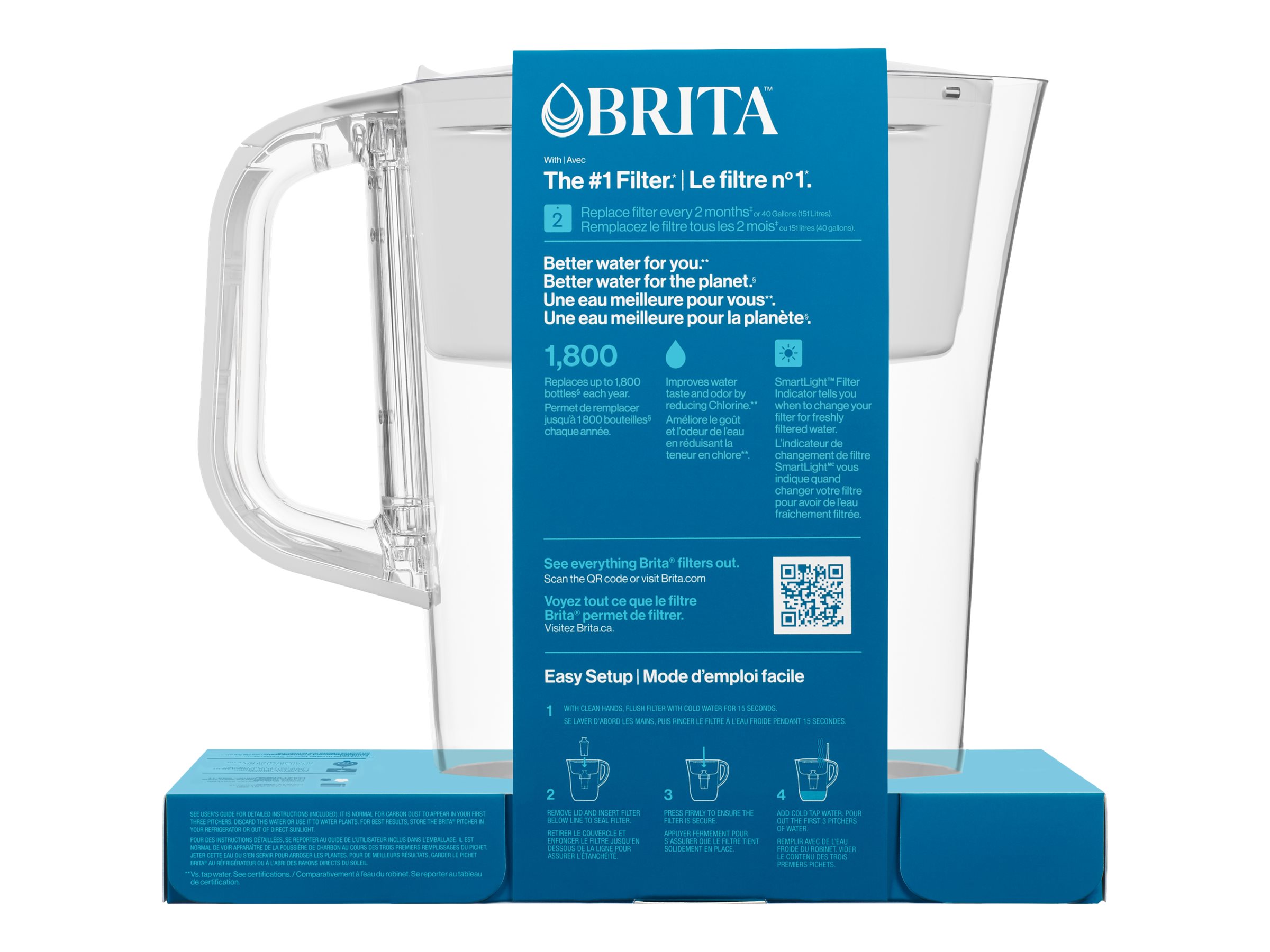 BRITA Water Filter Jug - White