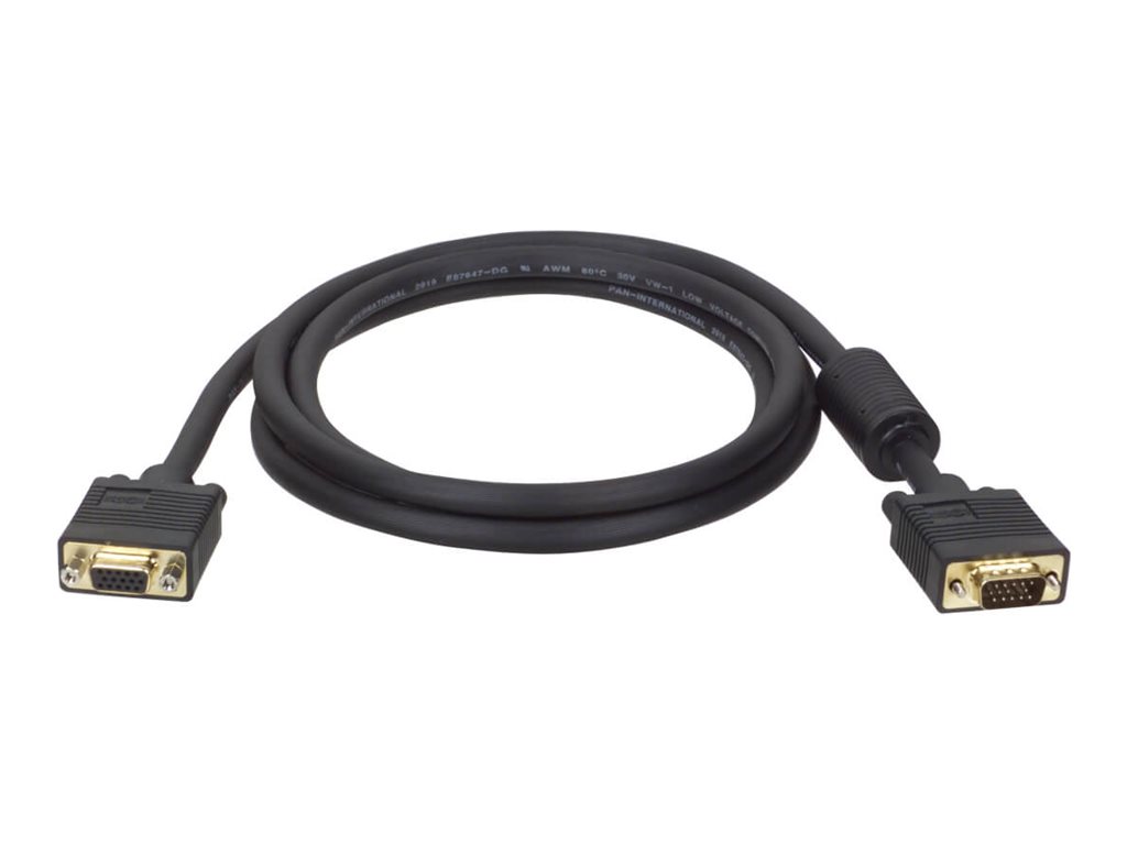 Tripp Lite 10ft VGA Coax Monitor Extension Cable with RGB High Resolution HD15 M/F 1080p 10'
