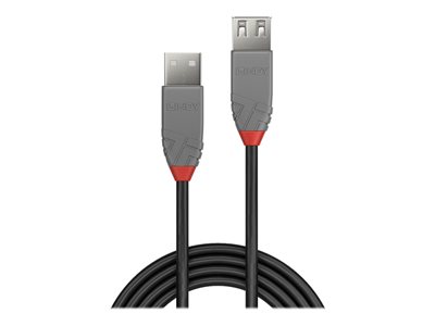 LINDY 1m USB 2.0 Typ A Verl. Anthra Line - 36702