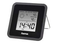 Hama TH50 Termo-hygrometer Indendørs Sort