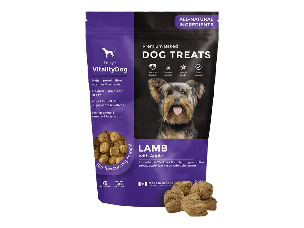 Foley Dog Treat VitalityDog Lamb with Apple - 400g