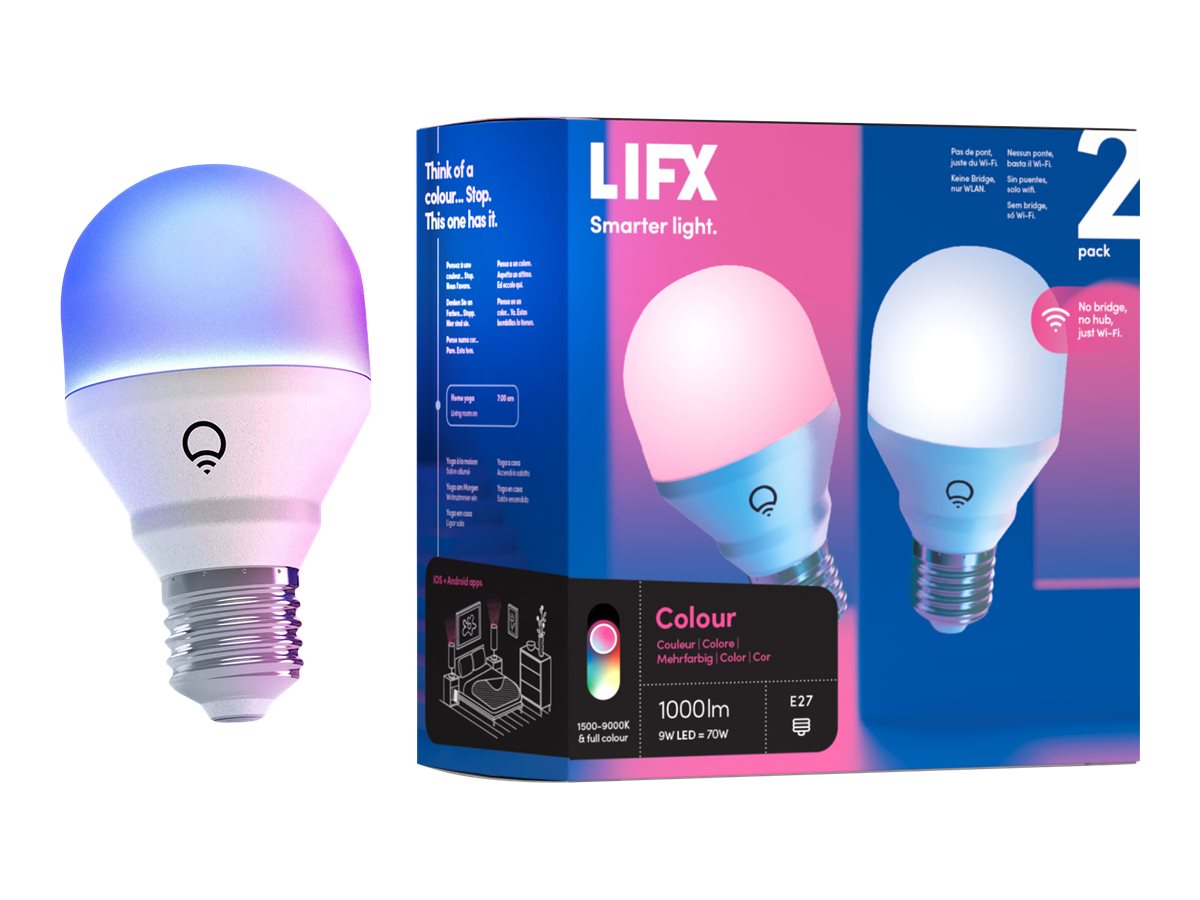 LIFX Clr 1000 lumens E27 Edison 2 Pack