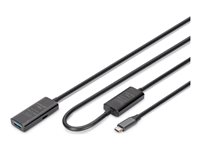 DIGITUS USB forlængerkabel 10m Sort