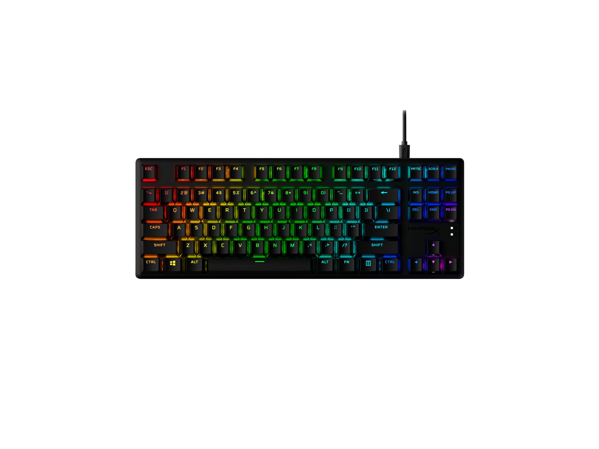 HyperX Alloy Origins Core keyboard US black Input Product shot Close-up 75800