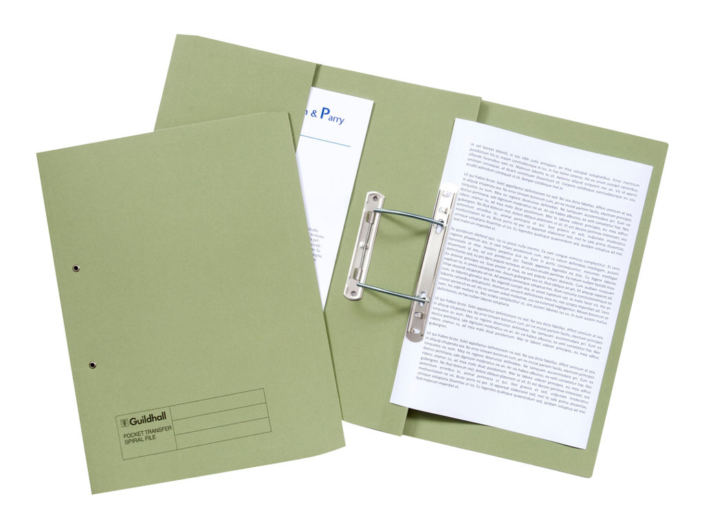 Guildhall Sprint Spring File For Folio Capacity 180 Sheets Green Guildhall Sprint Spring File For Folio Capacity 180 Sheets Green