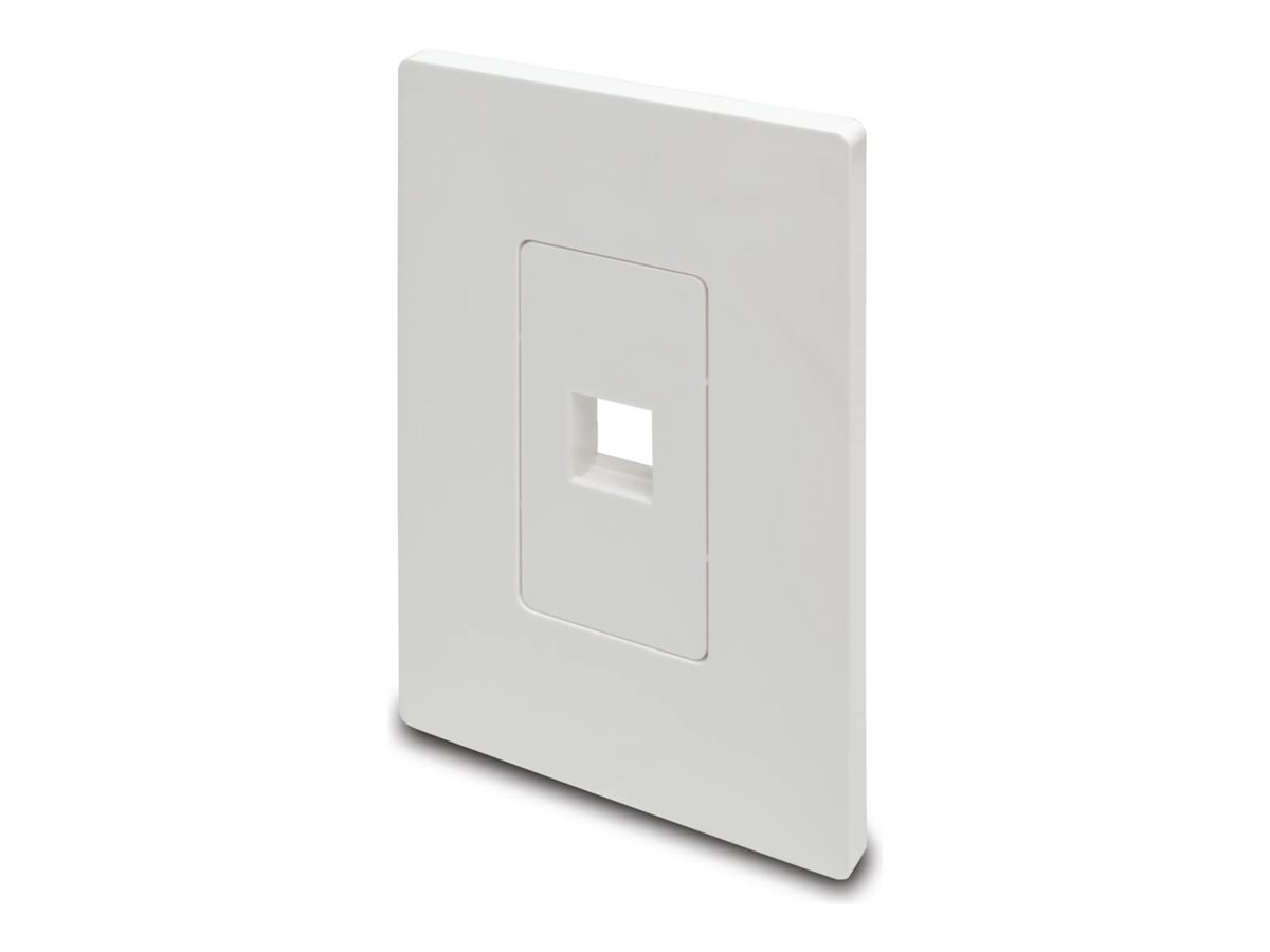 Tripp Lite Single-Gang 1-Port Wall Plate Keystone Cat5/Cat6 USB HDMI Dport RCA