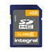 Integral - carte mmoire flash - 4 Go - SDHC