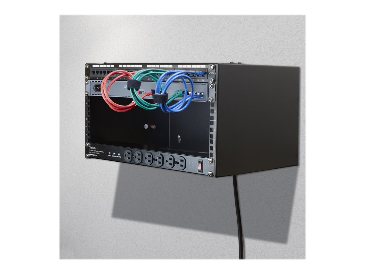 StarTech.com Wall Mount Patch Panel Bracket - 6U - 14in Deep (WALLMOUNT6) - skříň - 6U – foto 8