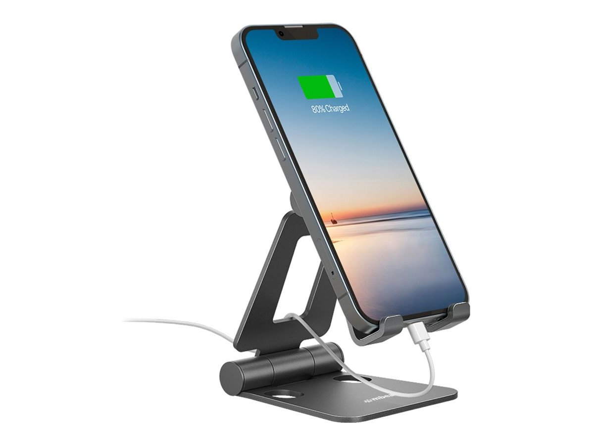 mbeat Stage S2 Plus stand for mobile phone tablet handheld Product shot with extra item(s) Left-angle 78679