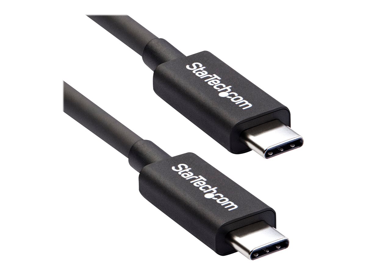 StarTech.com 2m (6.6ft) Thunderbolt 3 Cable, 20Gbps, 100W PD, 4K Video, Thunderbolt-Certified, Compatible w/ TB4/USB 3.2/DisplayPort - kabel Thunderbolt - USB-C do USB-C - 2 m