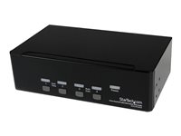 StarTech.com 4-Port Dual KVM Switch with Audio for DVI Computers - Built-in USB Hub (SV431DD2DUA) - KVM / audio / USB switch 