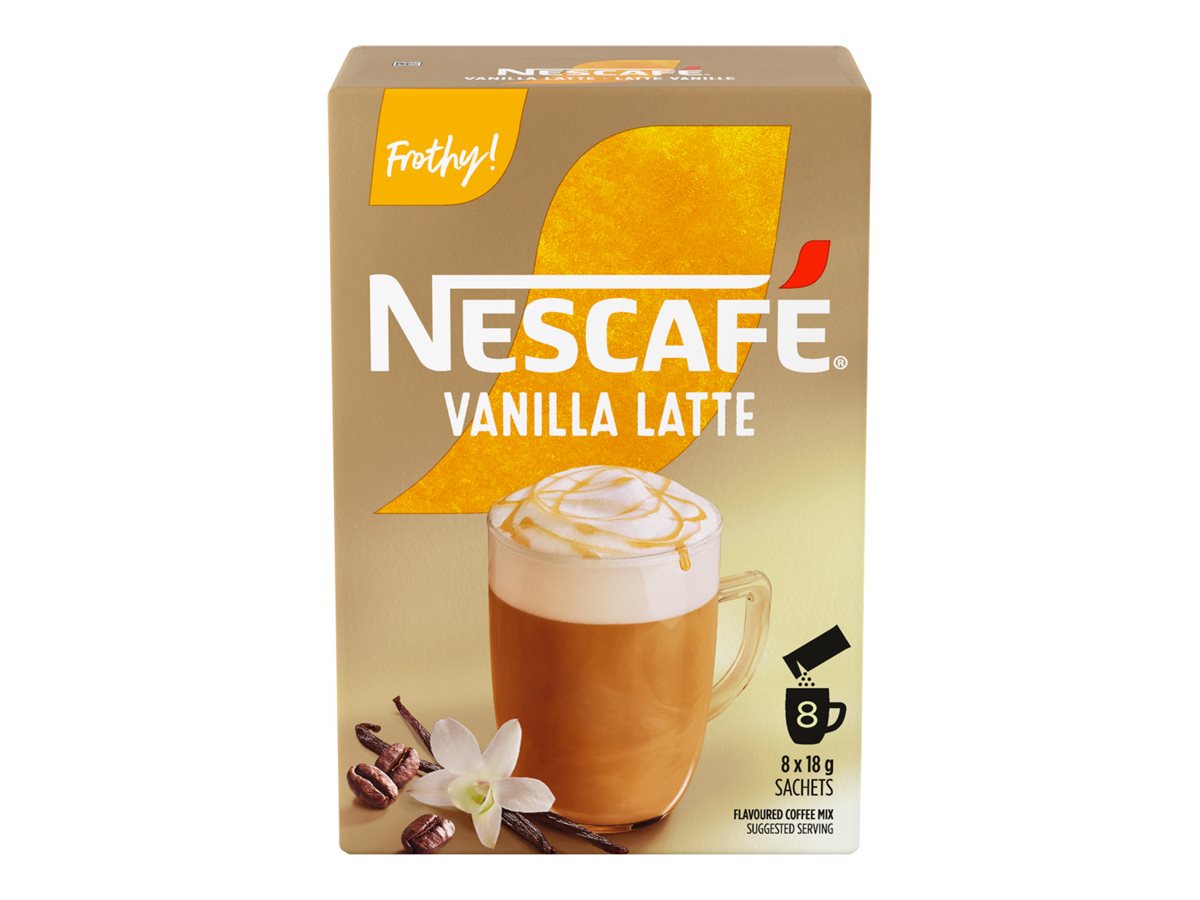 Nescafe Instant Coffee - Vanilla Latte - 8's