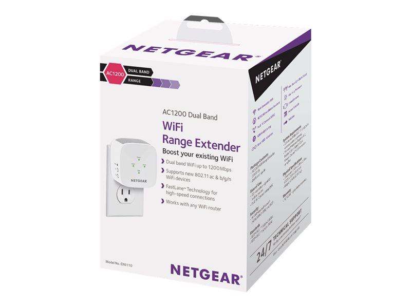 NETGEAR WiFi AC1200 WallPlug Range Extnd
