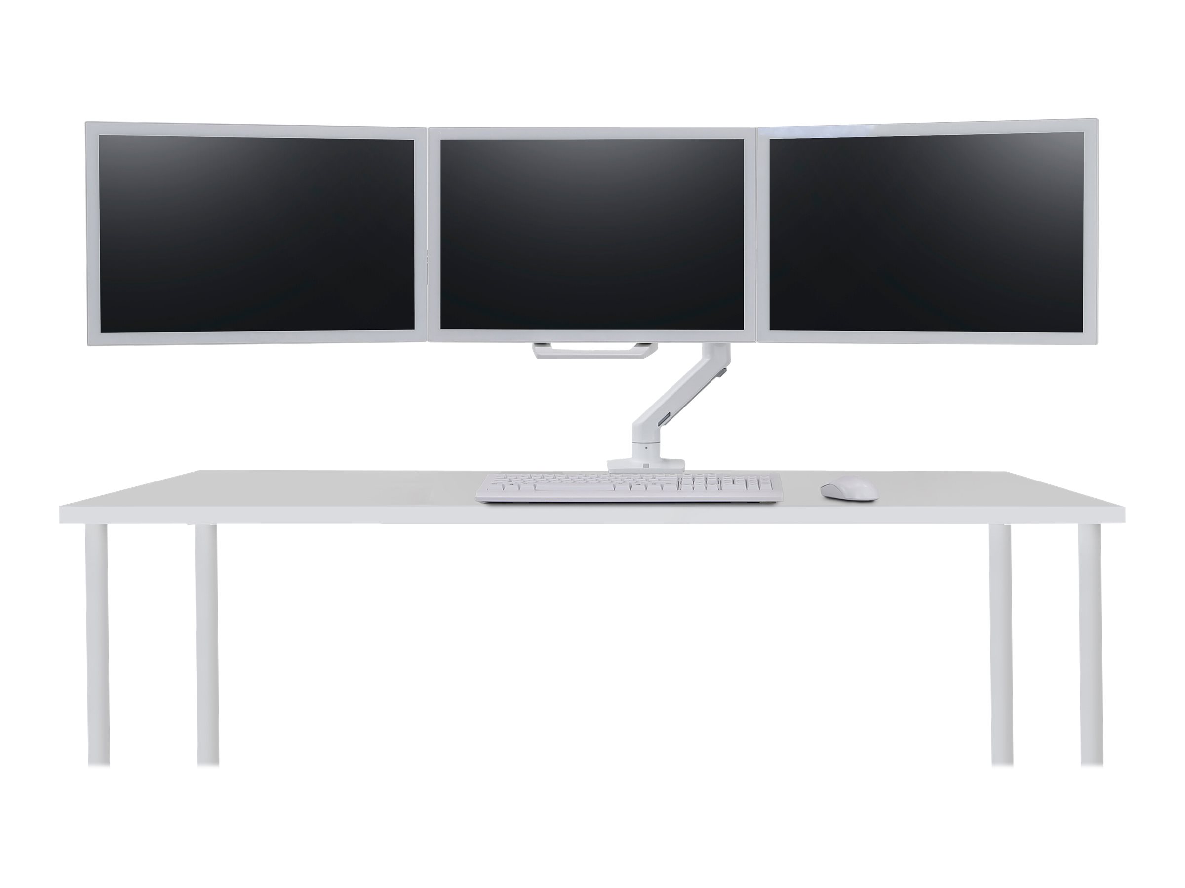 Ergotron HX mounting component for 3 LCD displays Product shot Right-angle 80000