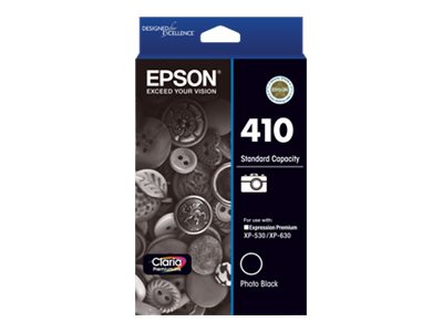 Epson 410 photo black original ink Package view Front 79225