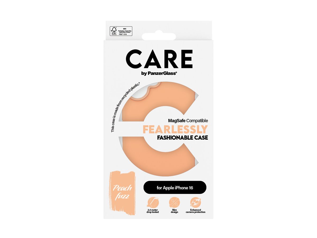 PanzerGlass CARE Apple iPhone 16 MagSafe Fearlessly broskvový – foto 3