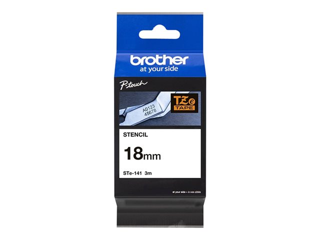 Ruban pochoir STE141 18mm Noir