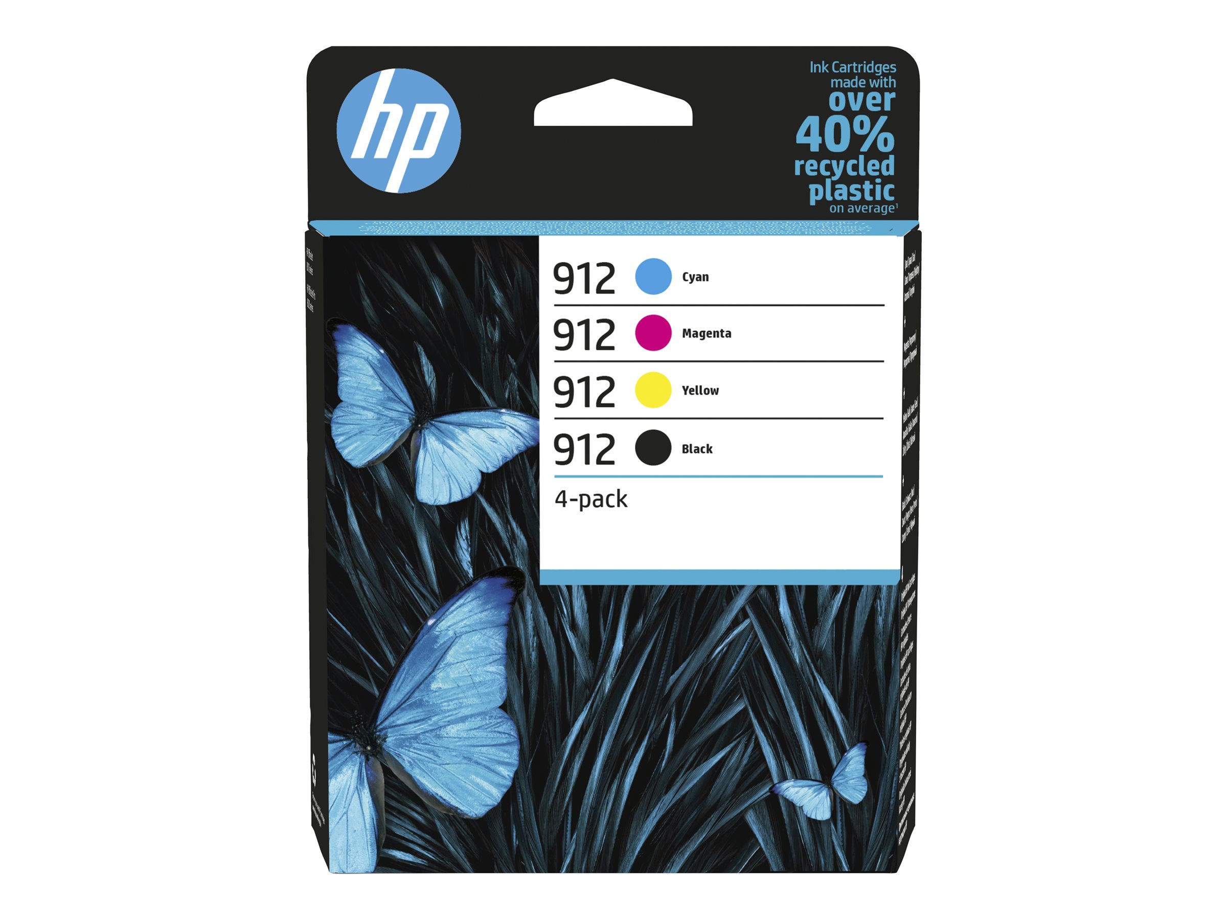 HP 912, CMYK Original, Ink Cartridge 4-Pack