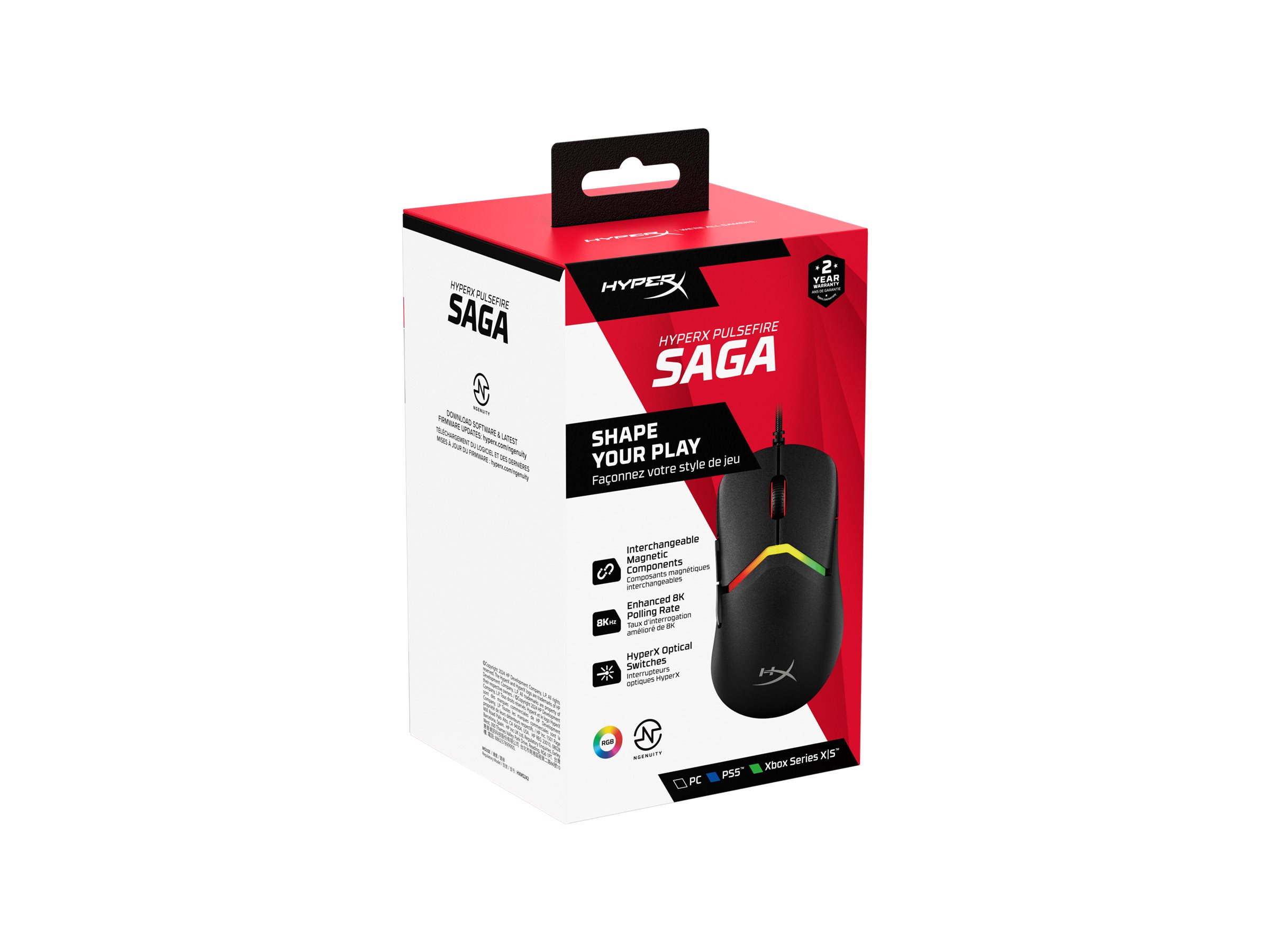MOUSE PULSEFIRE SAGA WIRED
