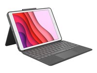 Logitech Combo Touch - keyboard and folio case - with trackpad - QWERTY - UK - graphite