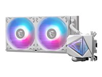 MSI MAG CORELIQUID I240 - Processors flydende kølesystem - Radiatorstørrelse: 240 mm - (for: LGA1150, LGA1151, LGA1155, LGA1156, LGA1200, LGA1700, AM4, AM5) - kobber - 120 mm - hvid