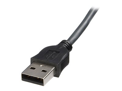 StarTech.com 6 ft Ultra-Thin USB VGA 2-in-1 KVM Cable (SVUSBVGA6) - Keyboard / video / mouse (KVM) cable - USB, HD-15 (VGA) (M) to HD-15 (VGA) (M) - 1.8 m - black - for P/N: SV1631DUSBU, SV1631DUSBUK, SV431DUSBU, SV831DUSBAU, SV831DUSBU, SV831DUSBUK