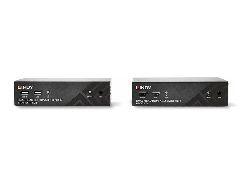 Kit Extender KVM HDBaseT Cat.6 HDMI Dual Head USB, IR & RS232, 100m