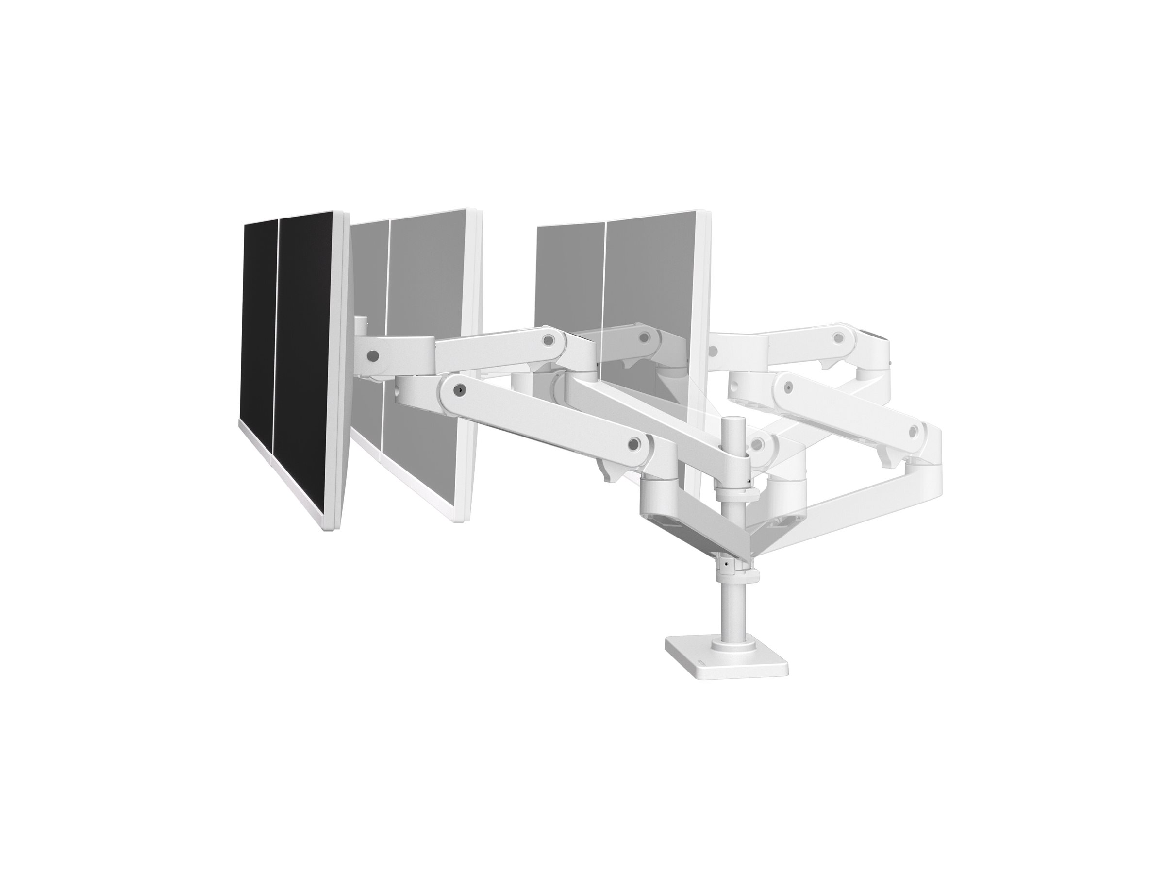 Ergotron LX Pro mounting kit for 2 LCD displays Product shot Right-angle 80000