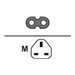 AC Mains Lead Fig 8 UK Plug (RA) 1.8M – PSA