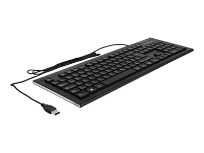 DELOCK USB Tastatur kabelgebunden 1,5 m schwarz (Water-Drop)