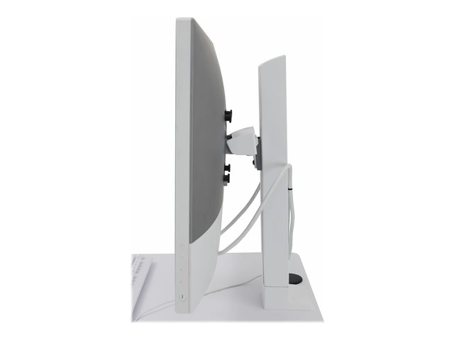 Ergotron Lean WOW SV10 chariot - service lger - pour cran LCD/clavier/souris - blanc, aluminium